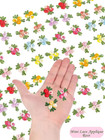 140 Pieces Mini Flower Patches For Clothes rose Lace Applique fabric Embroidery