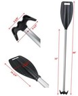 Pactrade Marine Boat Kayak Raft Paddle   Hook 4ft Anodized Aluminum Shaft Blade