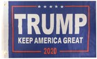 Trump Keep America Great 2020 Red Blue 2-sided Rough Tex 68d Nylon 12 x18  Flag