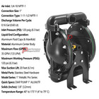 1  Air Operated Double Diaphragm Pump 666100-344-c For Ingersoll Rand Aro New