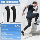 3 Pairs Leg Sleeves full Length Leg Compression Sleeve sports Leg Knee Sleeve   