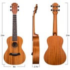 Joymusic 23  Concert Mahogany Ukulele Kit natural matt  uk-23s 