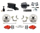 1958-68 Full Size Chevy Disc Brake Kit  Red Rear Disc Brake Kit