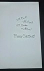 Vtg Hallmark Christmas Funny Card Santa Reindeer Unused   Envelope