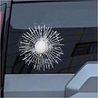 3d Prank Broken Glass Car Sticker - Funny Decal For Windshield Decoration