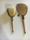 Vintage Vanity Mirror And Brush Set