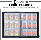 Graded Card Binder   holds 90 Card - 9 Pocket Slab Binder For Cards Compatible Wit