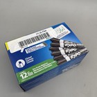 Expo Low Odor Chisel Tip Dry Erase Markers Black 12 Pack 80001a New