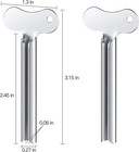 Zocone Toothpaste Squeezer  12pcs Metal Tube Squeezer Key Stainless Steel Toothp