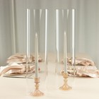 2 Clear 20  Cylinder Glass Hurricane Candle Holder Shades Party Home Decorations