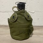 Us Military Style Tactical Survival Green 1qt Water Canteen 