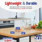 Mt Products Plastic Snack Containers With Lids 6 8  X 5 6  X 2 1  - Pack Of 500