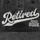Oascuver Retired Since 2026 2027 Hat  Adjustable Cotton Baseball Cap Distress   