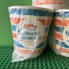 Sealed Howard Johnson Anaheim Retro Look Paper Coffee Cups With Lids