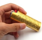 Lucklybestseller Metal Lighter Case Cover Holder Vintage Floral Stampe