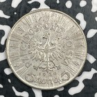 1934 Poland 5 Zlotych Lot n0835 Silver  Y 21