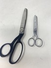 2 Pairs Of Vintage Wiss Pinking Zigzag Shears Scissors 5    And 3    Made In Usa
