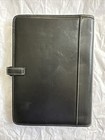 Original 1990   s Vintage Coach Black Leather Day Planner Organizer Binder 6   x8   