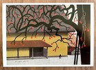 New Kiyoshi Saito Postcard  aizu Persimmon 37  Woodcut Print 1994 Japan