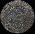 1829 7 Capped Bust Half Dollar  Scarce Over_date Xf  d26