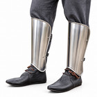 Medieval Functional Knights Armor Greaves Leg Armour Forged Steel Rustic Vintage