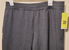 All In Motion Men s Jogger Ankle Zip Pants Gray W drawstring   Pockets Medium