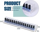 6 Piece Acrylic Nail Polish Organizer Rack Wall Mounted  Essential Oil Display