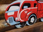 Vintage Texaco Porcelain Sign Fuel Tanker Tractor Trailer Truck Petrol Gas Oil