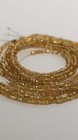 Vintage Czech Glass Seed Beads-6 Strands-hundreds Sparkle Gold Size 6  1mm Hole 
