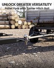 2600lbs 46  Heavy Duty Pallet Forks  quick Attach Mount Tractor Forks Skid Steer