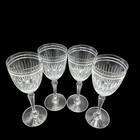 4 Waterford Marquis  Crystal Hanover Platinum Rim  8 5     Water wine Glasses