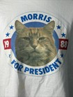 Vintage 80s Morris The Cat For President Shirt - Size L - Made In Usa - T-shirt