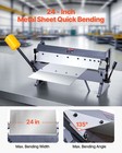 Vevor 24 In Box And Pan Brake 0-135   14 Ga Sheet Metal Bending Brake Bender 5