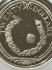 1985 British Virgin Islands  20 Silver Proof Coin  5677 Oz Bracelet And Button 