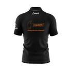 Personalization Hammer Black Bowling Jersey Shirts - All Size