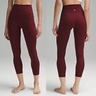 Nwt Lululemon Align Pant Wine Red Size 2 4 6 8 10 12 High Rise 25  Yoga Leggings