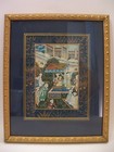 Antique Persian Miniature Watercolor Painting  Nicely Framed