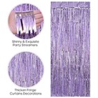 2 Pack Fringe Curtains Backdrops  Foil Fringe Curtains  Door Streamers For 