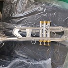 New Brass190-77 Bb Trumpet Silver Golden Key Professional Instruments With Case