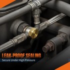 4pc 785-450d Brass Brake Line Plug And Cap Kit pipe Plug Hex Head 3 16 Inch Tube