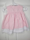 Vintage Samara Baby Girls Tulip Dress Pink white Check Size 6 9mo