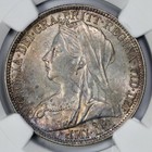 1894 Great Britain Silver Florin Ngc Ms 64 Toned 2 Shillings