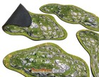 2d Terrain - Hills Compatible W  War Gaming   Miniature Games Non-slip Mat