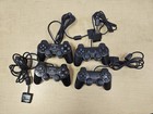 4 Sony Ps2 Black Wired Controller Oem Dualshock Playstation 2 Controller Bundle