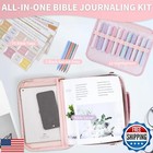 Kopkoft Bible Cover Case For Women  Large Chenille Letter Leather Bible Case 