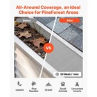 Uimoso Aluminum Gutter Cover 6 In Steel Mesh 48ft Leaf Guard 12pcs