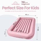 - Toddler Travel Bed With Safety Bumpers  4-sided    Portable Toddler Bed For   