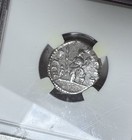 Julia Domna Ancient Roman Silver Coin 193-217 Ad Rome Denarius Ngc F