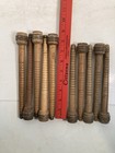 Wood Bobbins Spools Industrial Style Spindles 8  And 8 75  Wooden Quills Lot-10