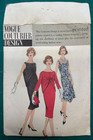 1950s Vogue Couturier Design Pattern Slim Scoop Dress Tie Jacket Vogue 126 Sz16